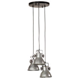 Vidaxx lampe suspendue 25 w e27 30x30x100 cm argent vintage