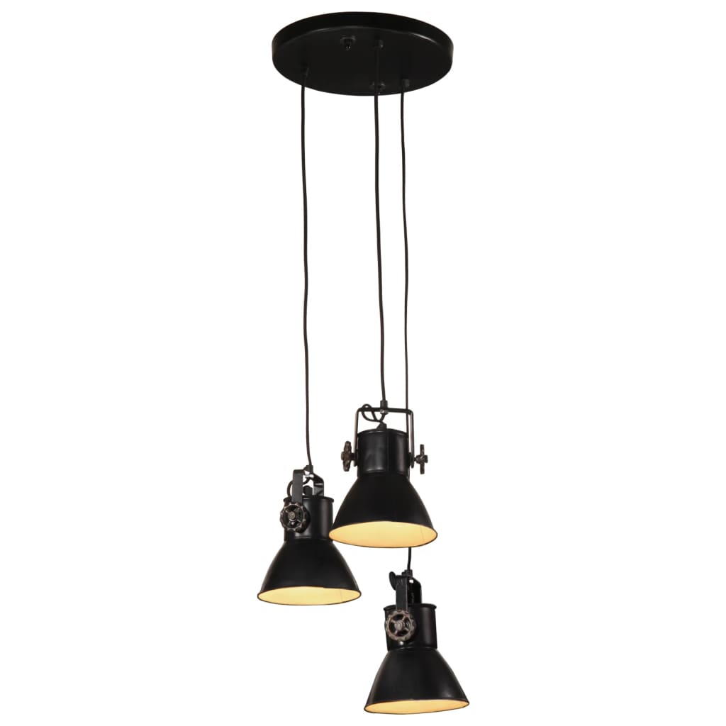 Vidaxl Hanging lamp 25 W E27 30x30x100 cm Black