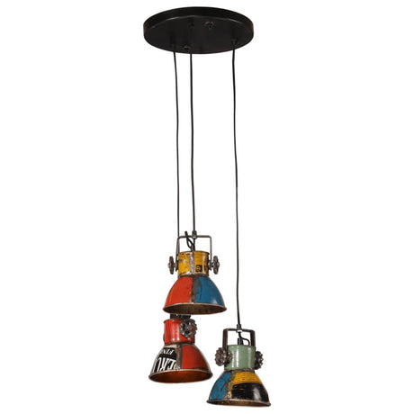 VidaXL Lampe suspendue 25 W E27 30x30x100 cm multicolore
