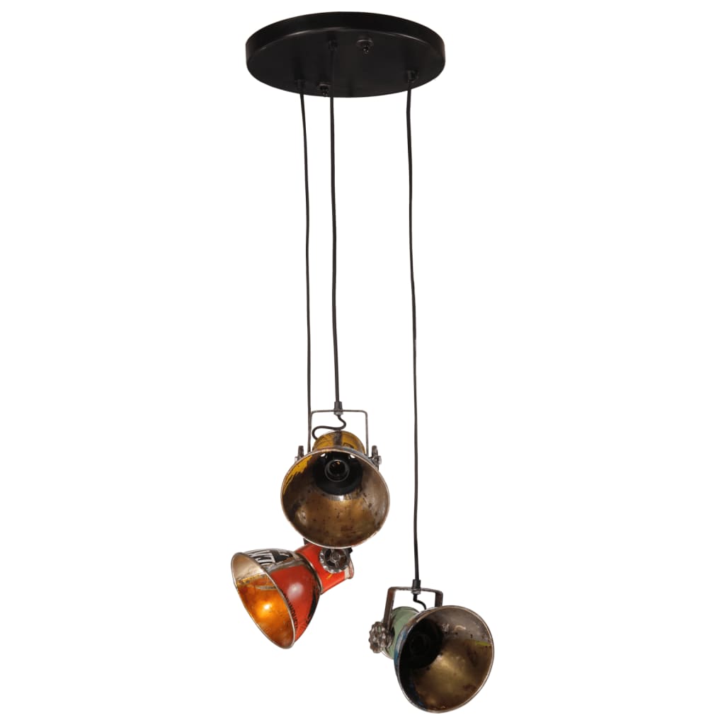VidaXL Lampe suspendue 25 W E27 30x30x100 cm multicolore