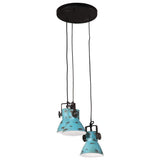 Vidaxx lampe suspendue 25 w e27 30x30x100 cm bleu patiné