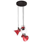 Vidaxx lampe suspendue 25 w e27 30x30x100 cm rouge patiné