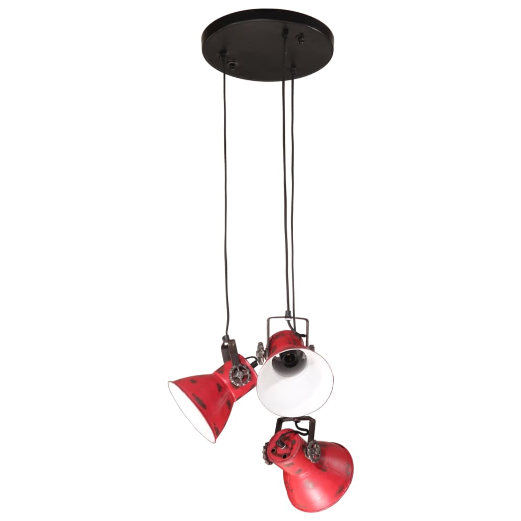 Vidaxl Hanging Lamp 25 W E27 30x30x100 cm Weant Red