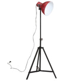 Vidaxxl lampadaire 25 w e27 61x61x90 150 cm rouge patiné