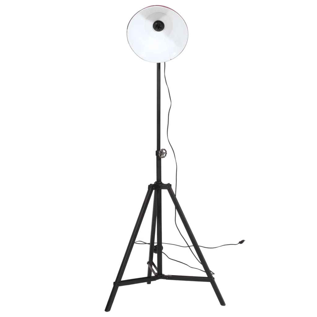 Vidaxxl lampadaire 25 w e27 61x61x90 150 cm rouge patiné