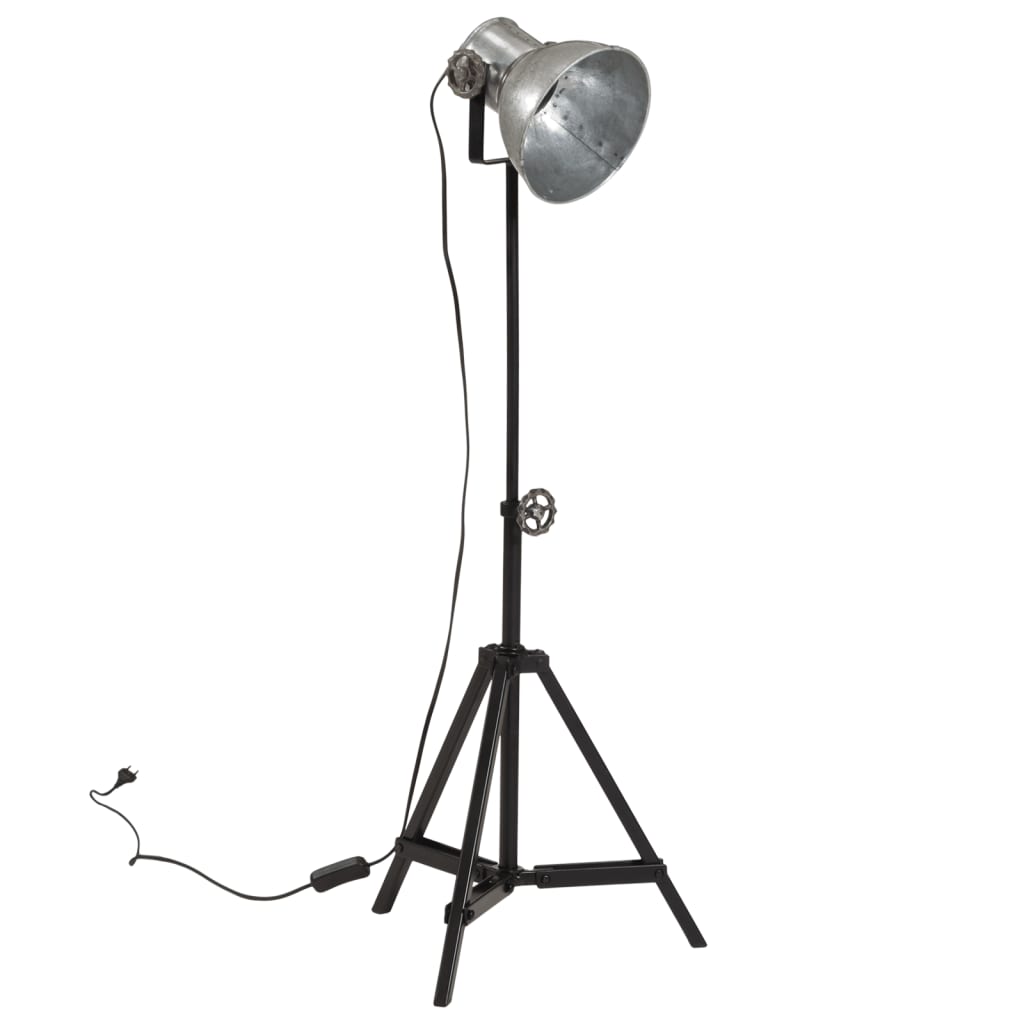 VidaXL lampadaire 25 w e27 35x35x65 95 cm argent vintage