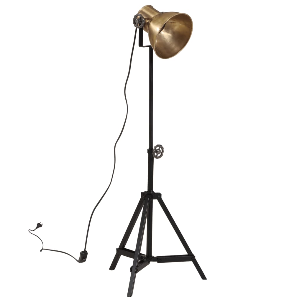 Lampa podłogowa vidaxl 25 W e27 35x35x65 95 cm antyczne mosiądz