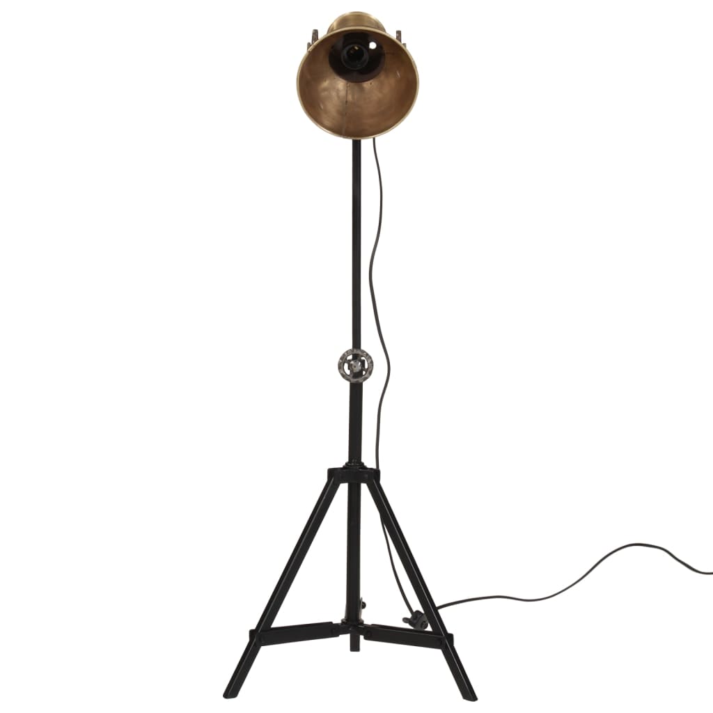 Vidaxl Floor Lamp 25 W E27 35x35x65 95 cm Antik messing Farvet