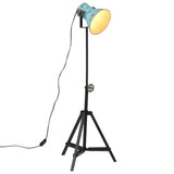 Vidaxxl lampadaire 25 w e27 35x35x65 95 cm bleu patiné