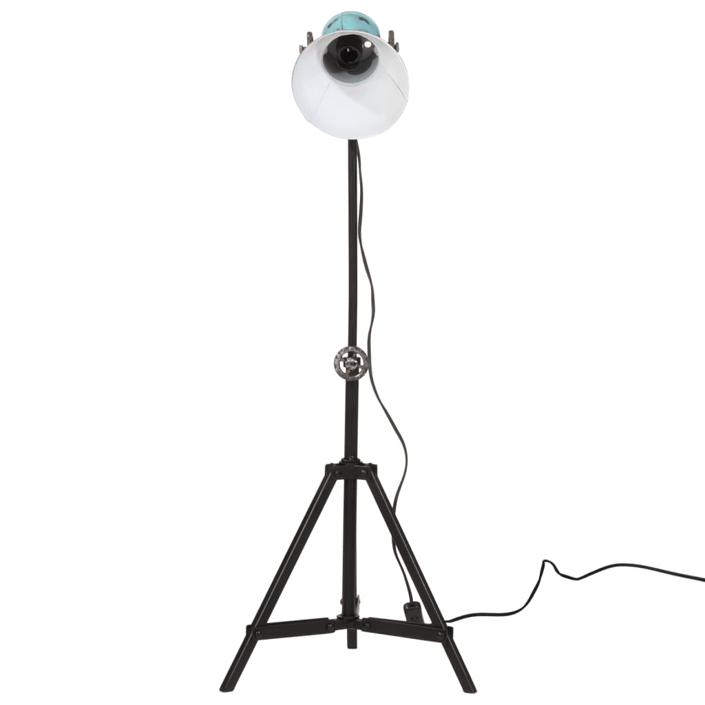 Vidaxxl lampadaire 25 w e27 35x35x65 95 cm bleu patiné