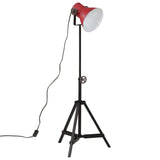 Vidaxxl lampadaire 25 w e27 35x35x65 95 cm rouge patiné