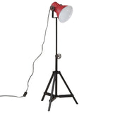 Vidaxl golvlampa 25 w e27 35x35x65 95 cm väderbitna röda