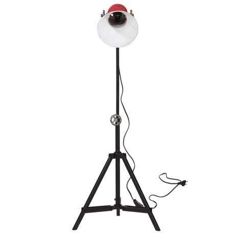 Vidaxxl lampadaire 25 w e27 35x35x65 95 cm rouge patiné