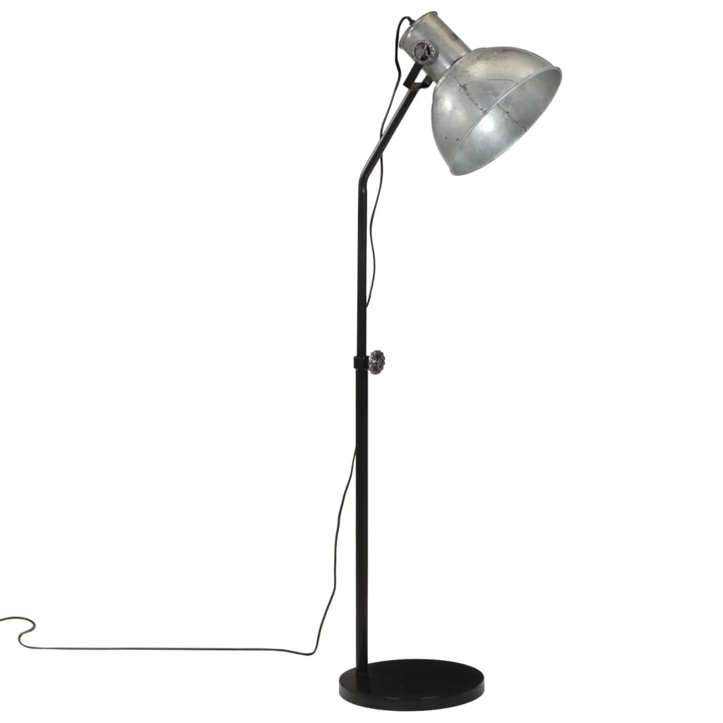Vidaxx lampadaire 25 w e27 30x30x90-150 cm argent vintage