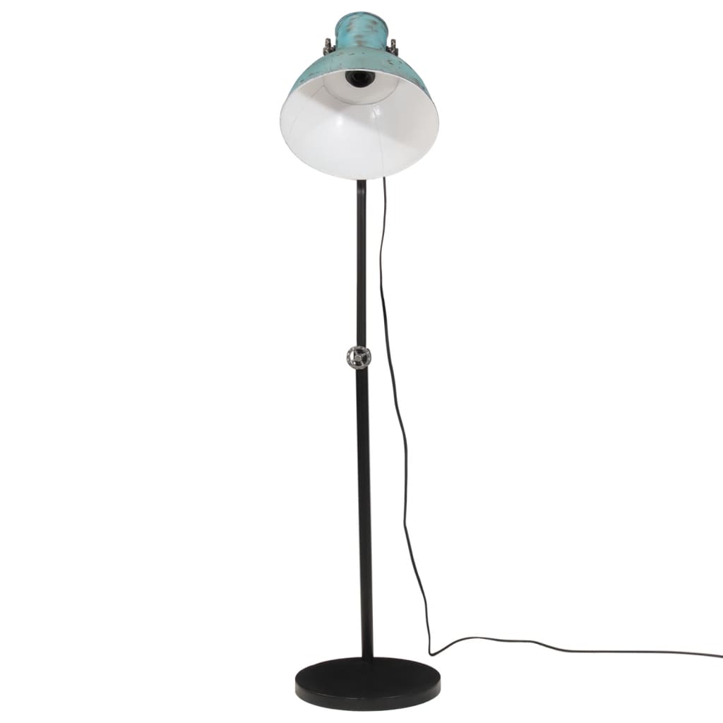 Vidaxl Floor Lamp 25 W E27 30x30x90 150 cm forvitret blå