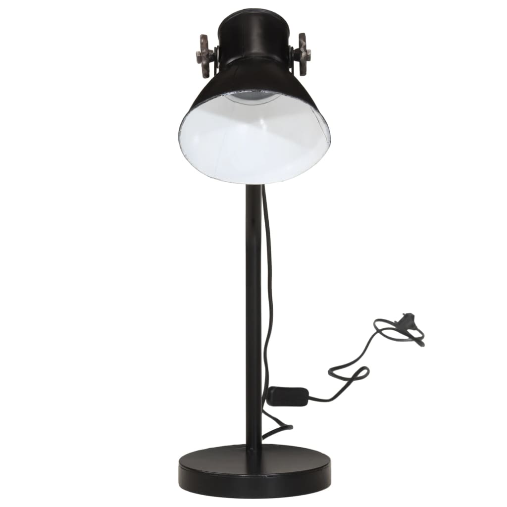 Lampka biurka Vidaxl 25 W E27 17x17x60 cm Czarna