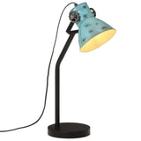 Vidaxx lampe de bureau 25 w e27 17x17x60 cm bleu patiné