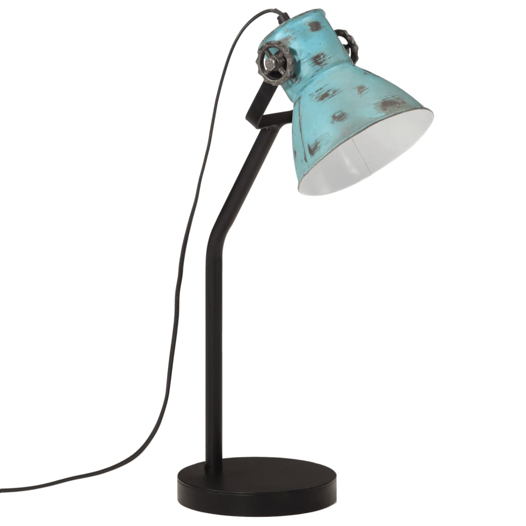 Vidaxx lampe de bureau 25 w e27 17x17x60 cm bleu patiné
