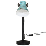 Vidaxx lampe de bureau 25 w e27 17x17x60 cm bleu patiné
