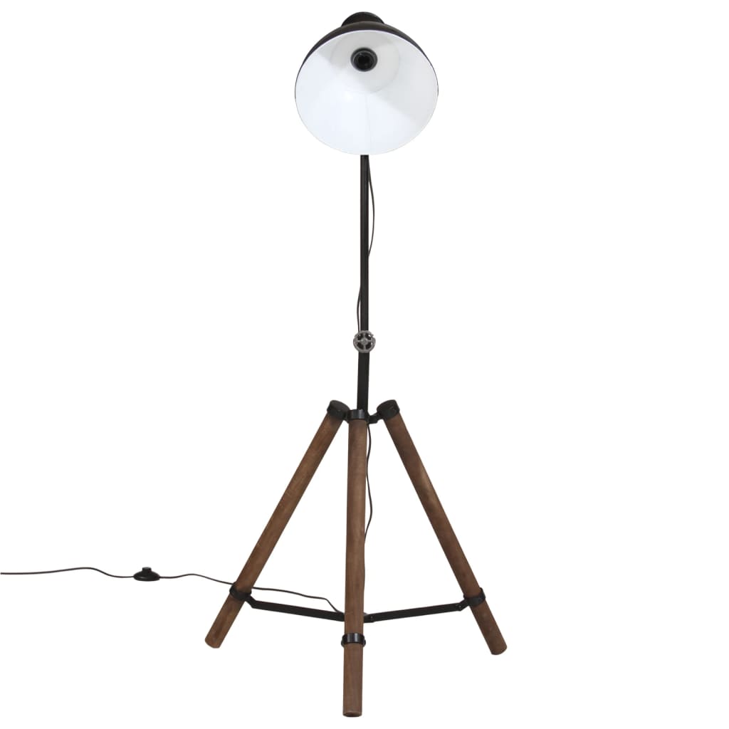 Vidaxxl lampadaire 25 w e27 75x75x90-150 cm noir