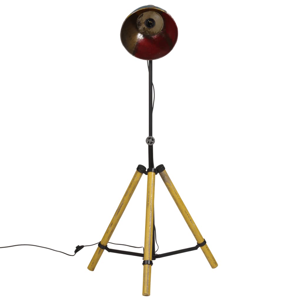 Vidaxxl lampadaire 25 w e27 75x75x90-150 cm multicolore