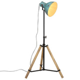 Vidaxxl lampadaire 25 w e27 75x75x90-150 cm bleu patiné