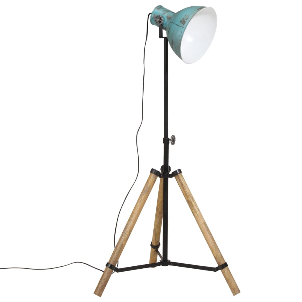 VIDAXL SHOCS LAMP 25 W E27 75 x 75 x 90-150 cm verwittert blau