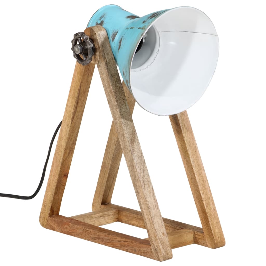 Vidaxx lampe de bureau 25 w e27 30x17x40 cm bleu patiné