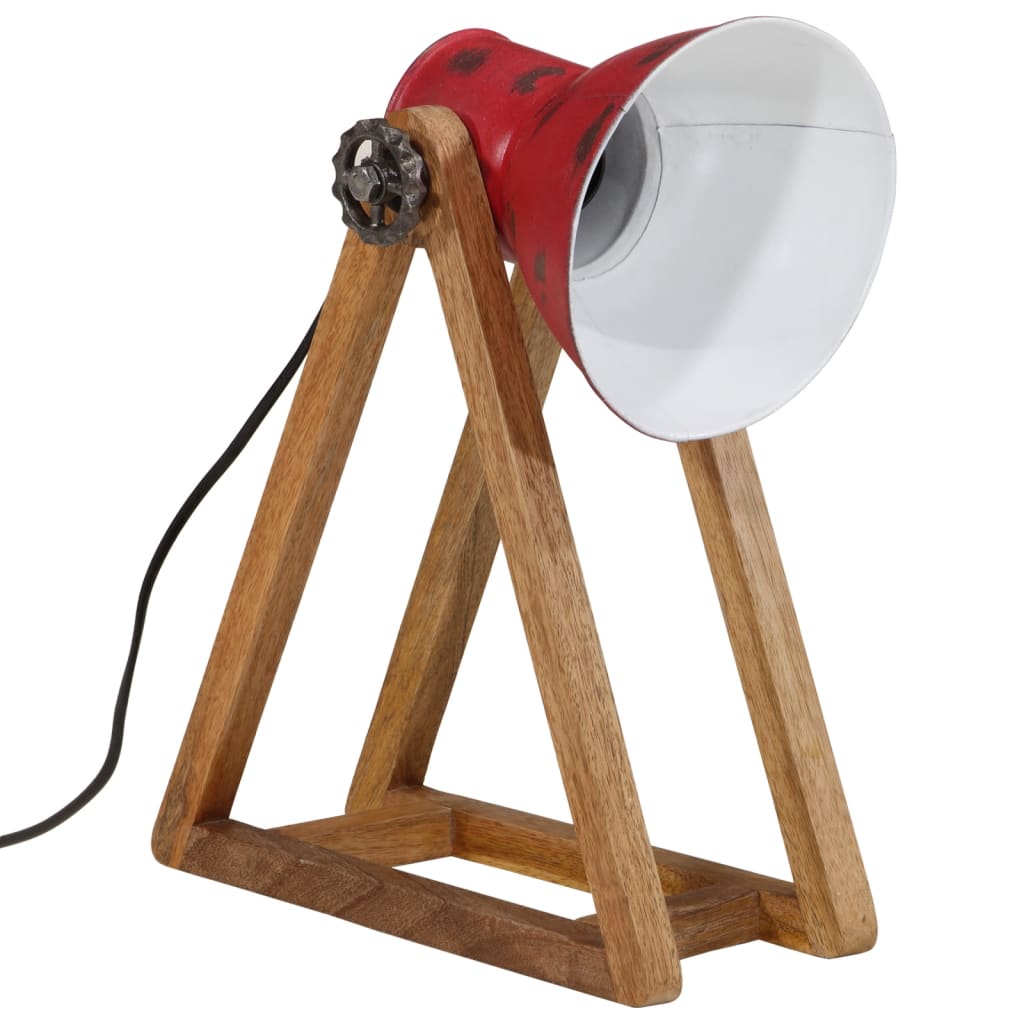 Vidaxx lampe de bureau 25 w e27 30x17x40 cm rouge patiné
