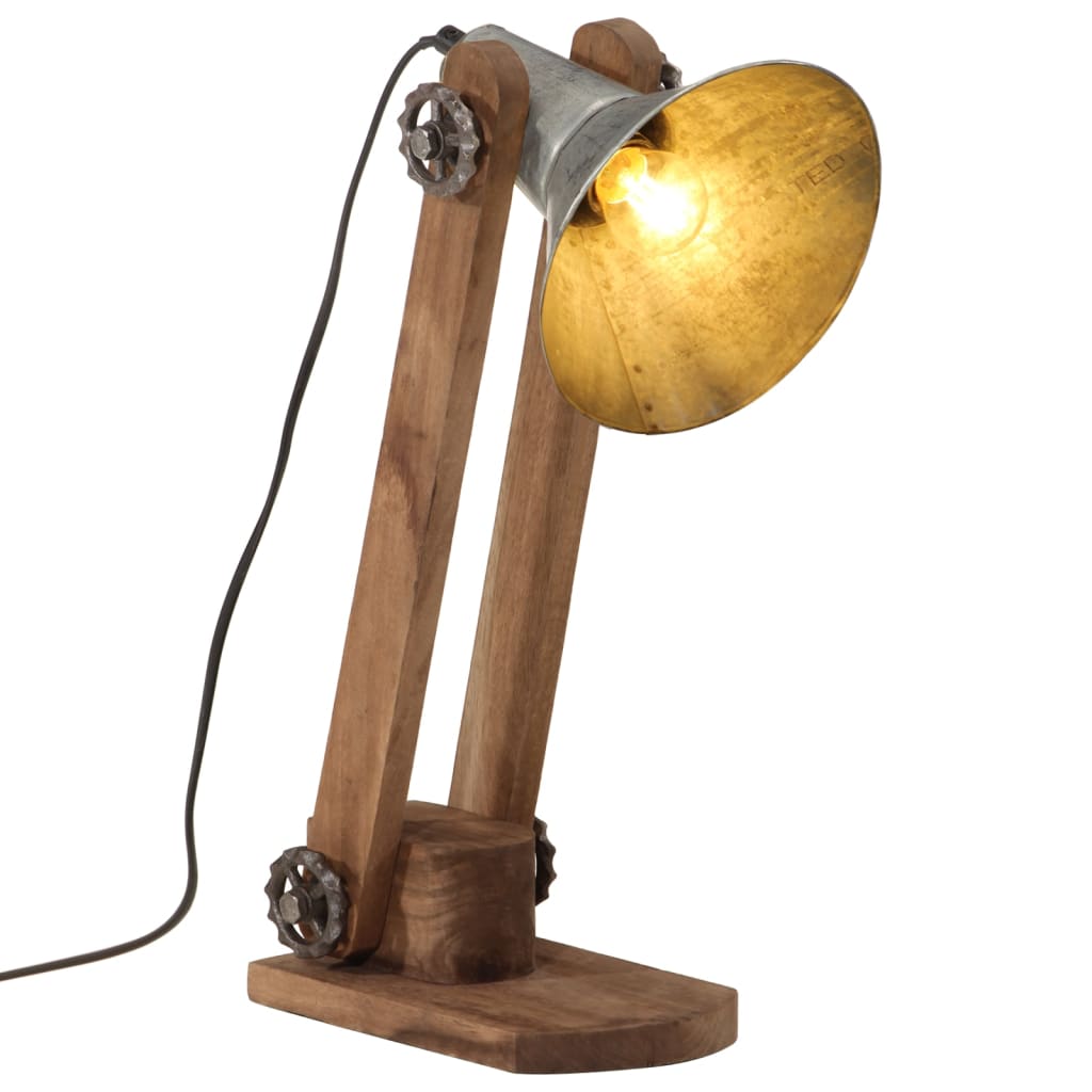 Vidaxx lampe de bureau 25 w e27 23x13x52 cm argent vintage