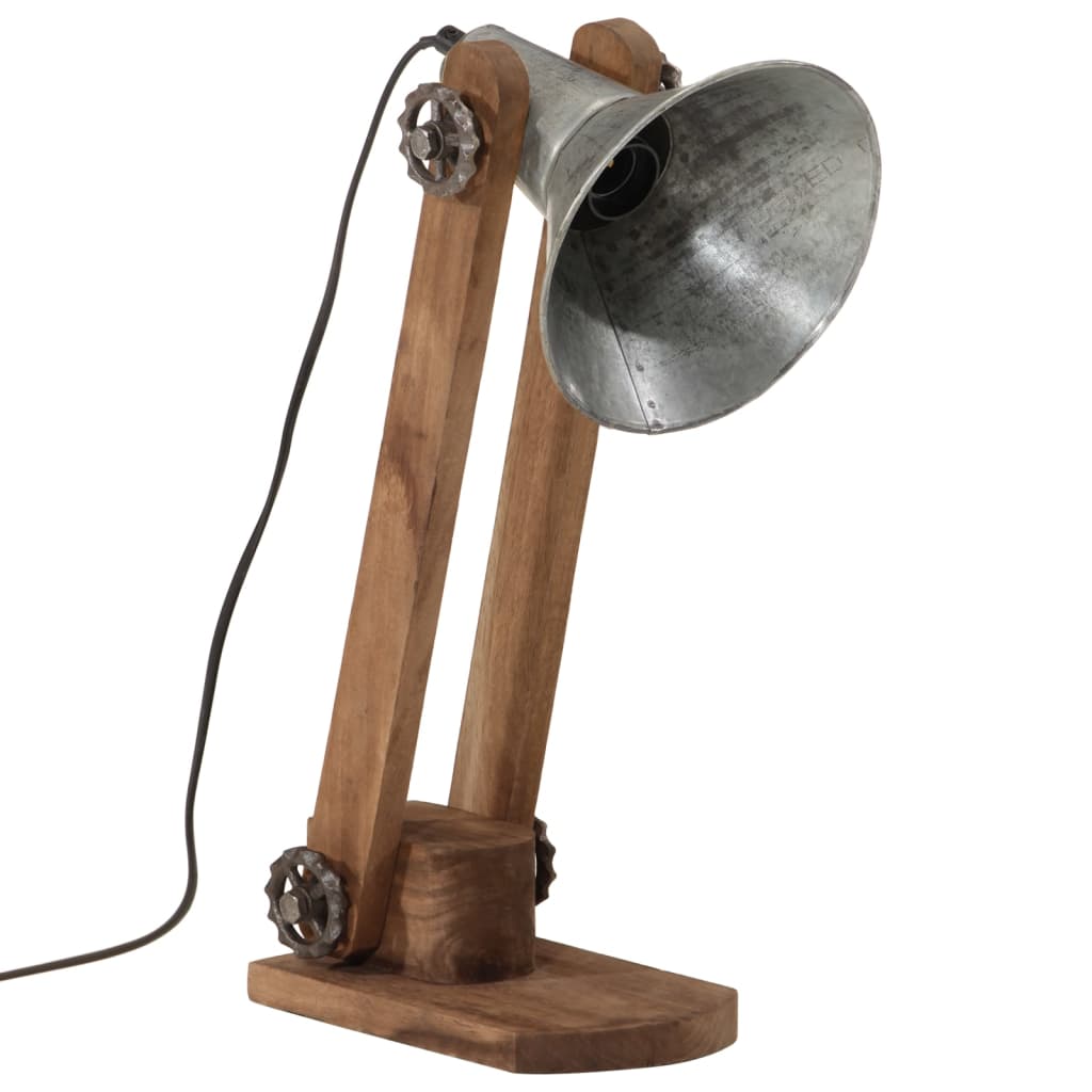 Vidaxx lampe de bureau 25 w e27 23x13x52 cm argent vintage