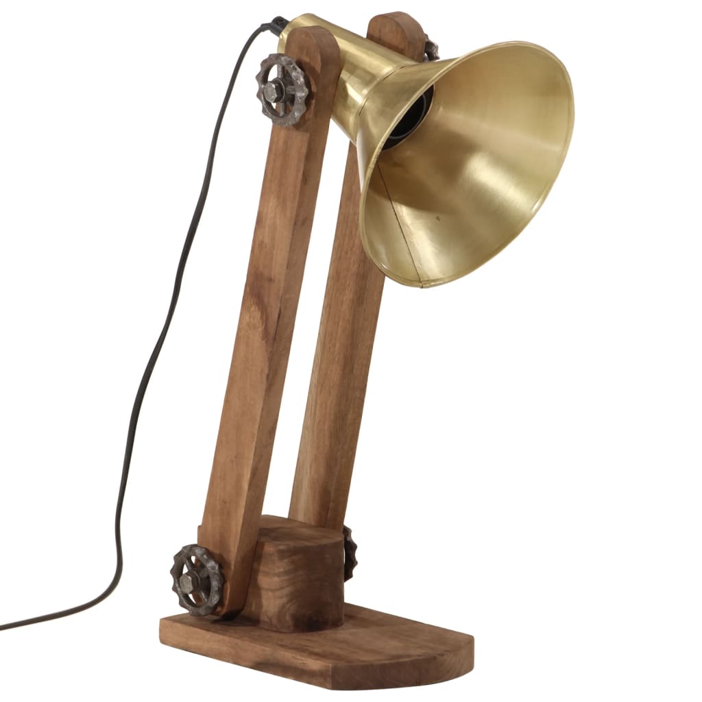 Lampada da scrivania Vidaxl 25 W E27 23x13x52 cm Brass antico