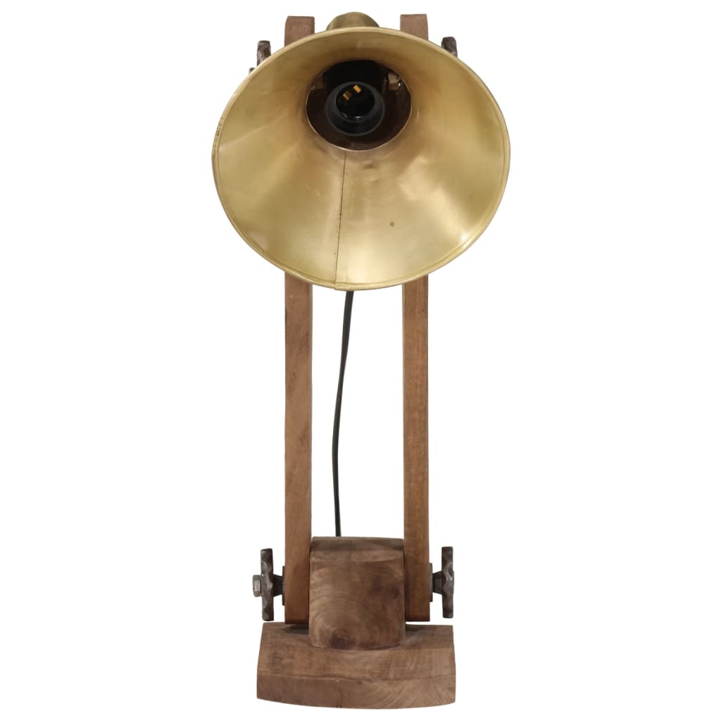 VidaXL Lampe de bureau 25 W E27 23x13x52 cm laiton antique