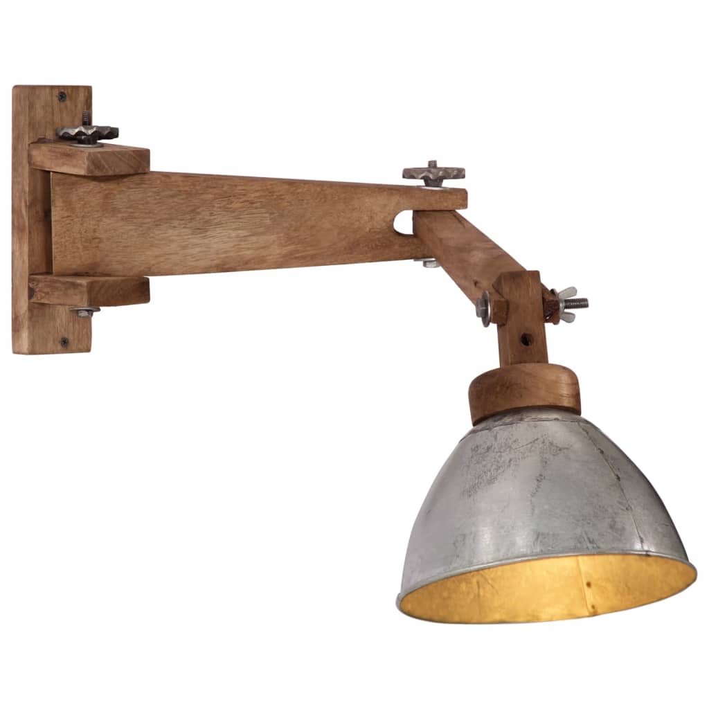 Lampa ścienna vidaxl 25 w e27 vintage srebrna kolorowa