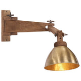 Vidaxl Wall lamp 25 W E27 Antique brass colored