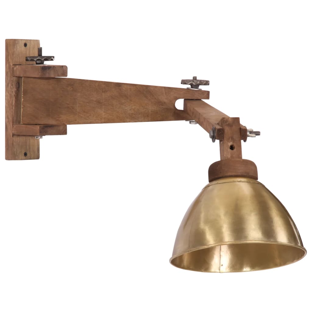 Vidaxl Wall lamp 25 W E27 Antique brass colored