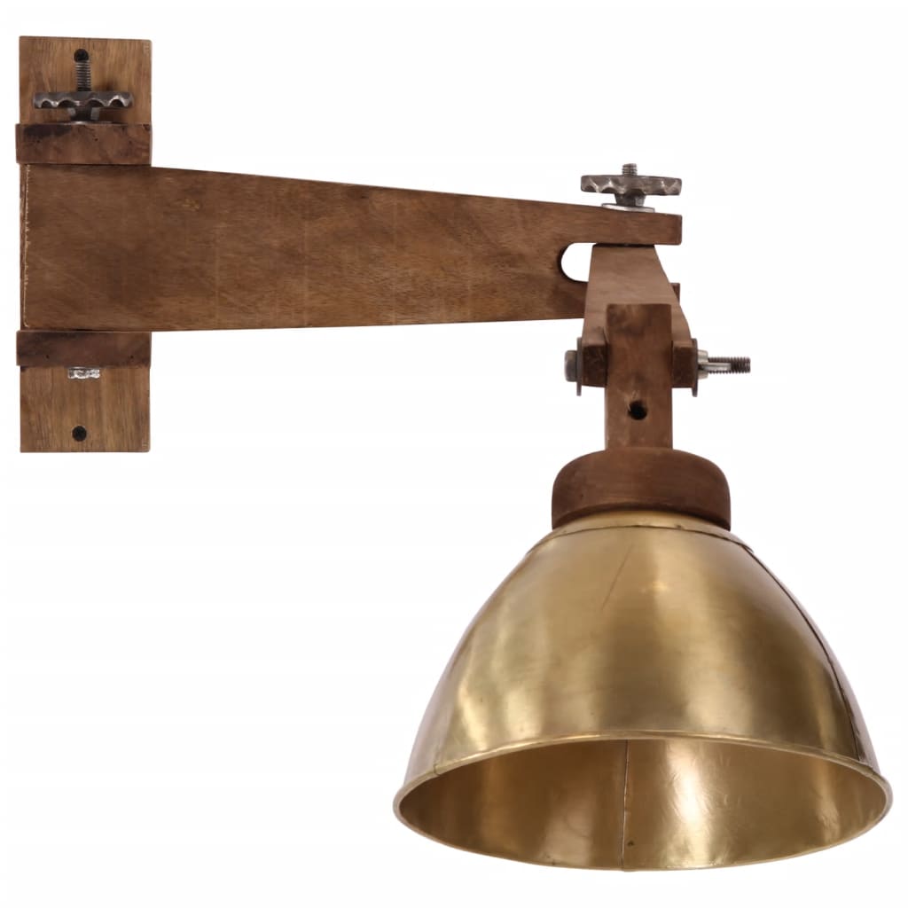 Lampe murale vidaxl 25 W e27 coloré en laiton antique