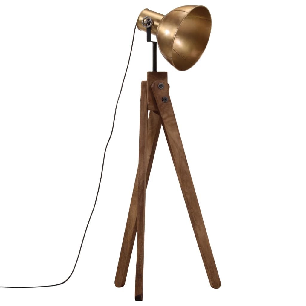 VidaXL lampadaire 25 w e27 45x45x120 cm couleur laiton antique