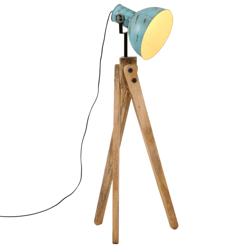 VidaXL lampadaire 25 w e27 45x45x120 cm bleu patiné