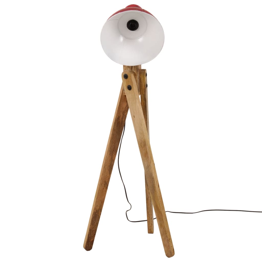 Vidaxxl lampadaire 25 w e27 45x45x120 cm rouge patiné