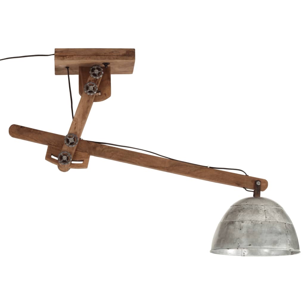 Vidaxl loftlampe 25 W E27 105x30x65-108 cm Vintage sølvfarvet