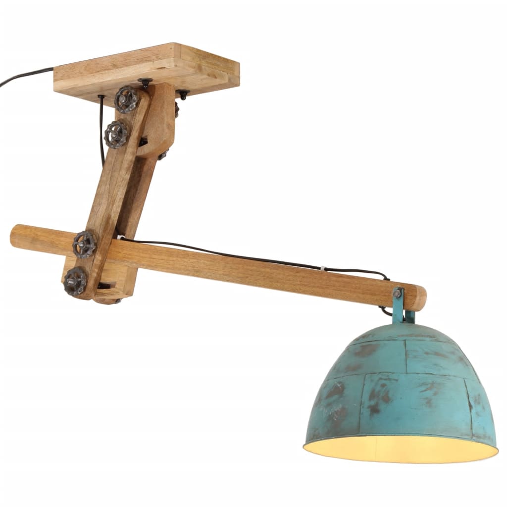 Vidaxx plafonnier 25 w e27 105x30x65-108 cm bleu patiné