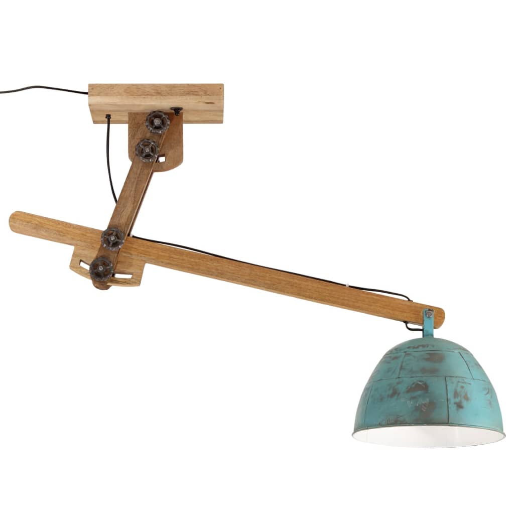 Vidaxl ceiling lamp 25 W E27 105x30x65-108 cm weathered blue