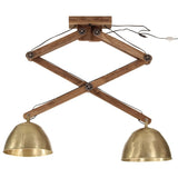 Vidaxl Ceiling lamp 25 W E27 29x18x85 cm Antique brass colored