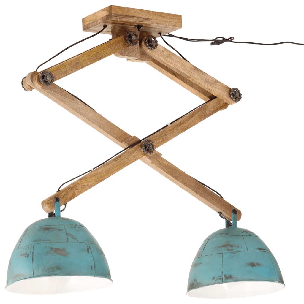 Vidaxx plafonnier 25 w e27 29x18x85 cm bleu patiné