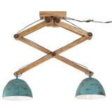 Vidaxl loftlampe 25 W E27 29x18x85 cm forvitret blå