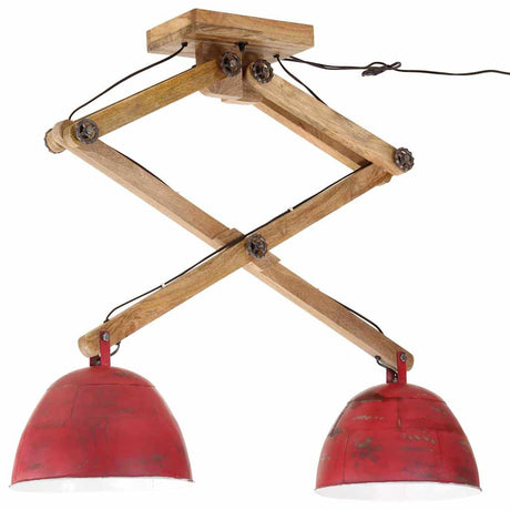 Vidaxx plafonnier 25 w e27 29x18x85 cm rouge patiné