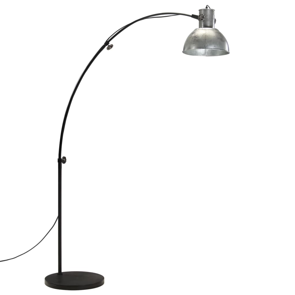 VidaXL lampadaire 25 w e27 150 cm vintage argent