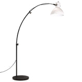 Vidaxl golvlampa 25 w e27 150 cm vit