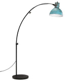 Vidaxxl lampadaire 25 w e27 150 cm bleu patiné